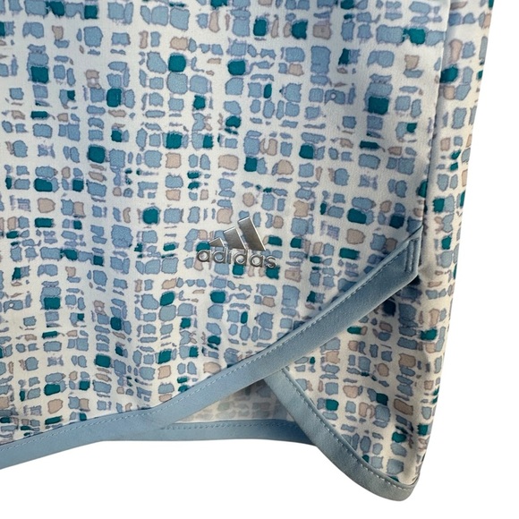 Adidas Tennis Skort Blue White Size Small Geometric Print Stretch Athletic Fit - Picture 5 of 16